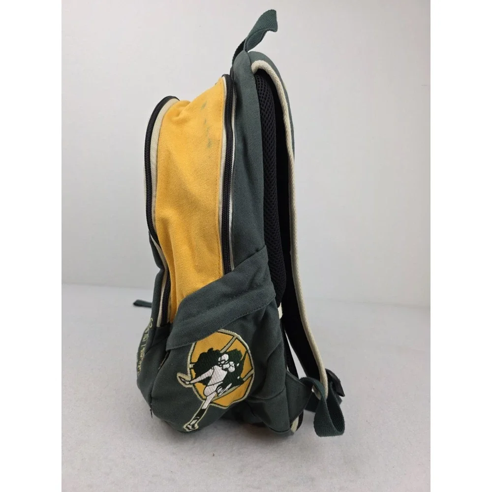 Green Bay Packers Historical Retro Embroidered Logos Super Bowl Patch Backpack‎